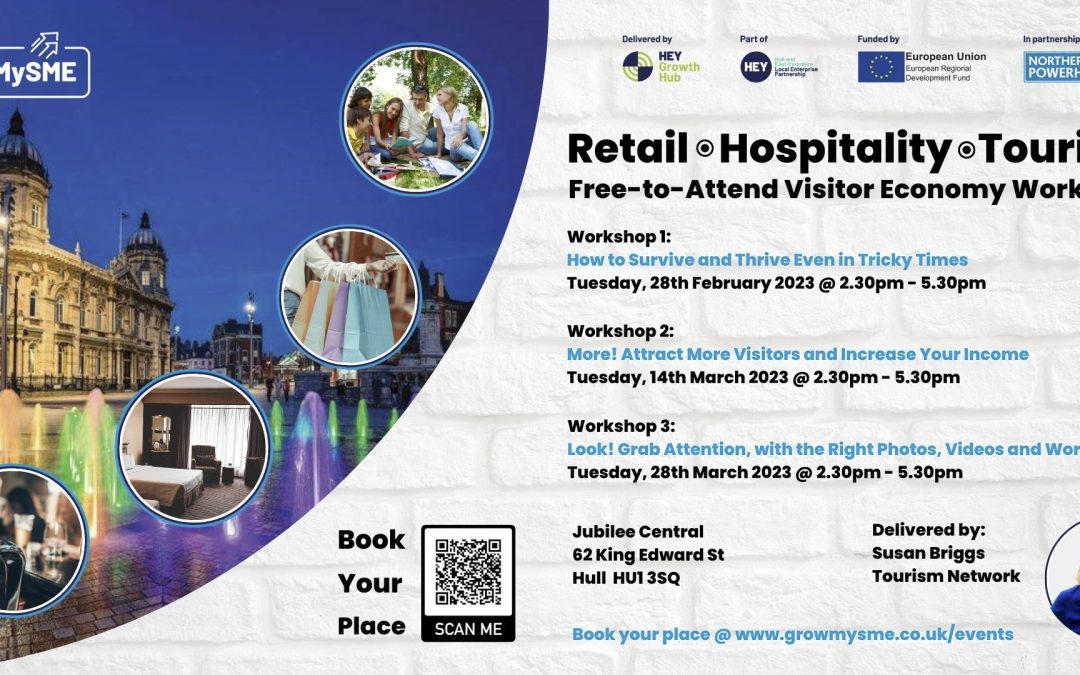 HEY Growth Hub announces sales and marketing workshops for Hull visitor economy businesses