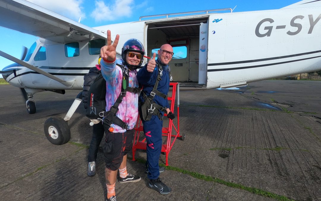 Arco skydive team raise almost £8,000 for Macmillan Cancer Support