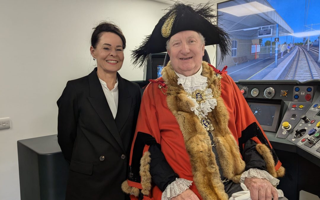 Lord Mayor tours Hull Trains Learning and Development Academy