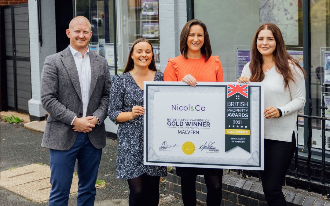 Nicol & Co win Gold Award for high-performing new branch in Malvern