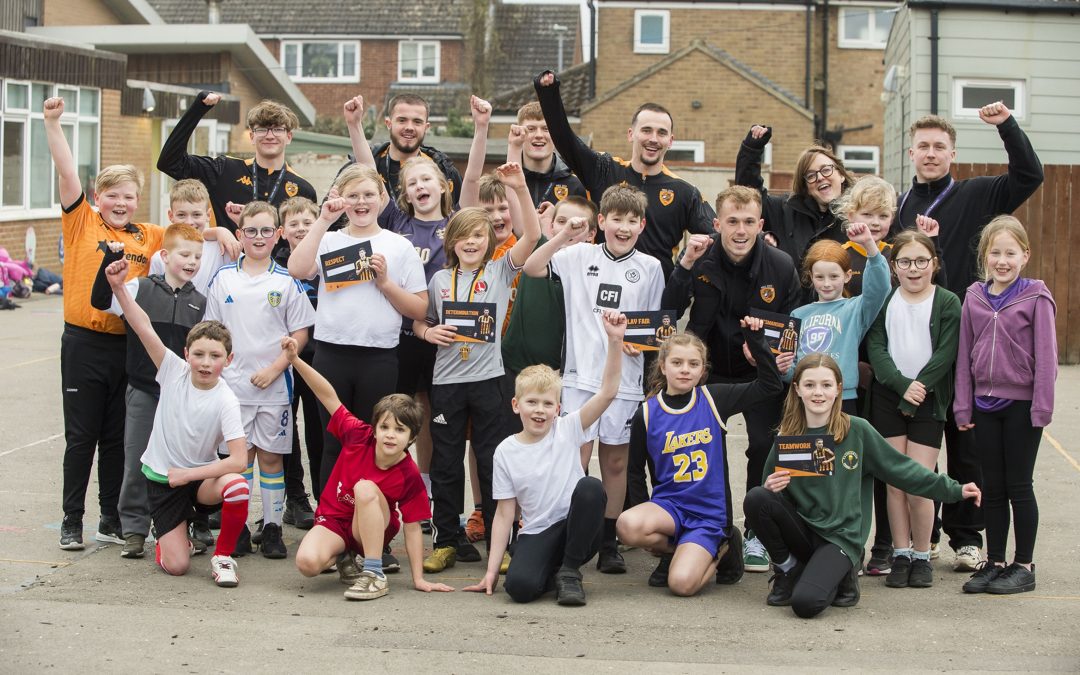 Quickline bring Hull City stars to village school for ‘once-in-a-lifetime’ coaching session