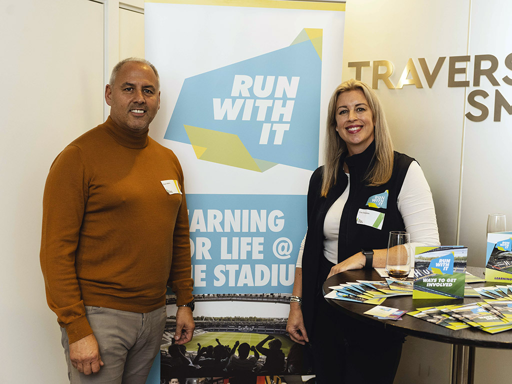 RWI Chair Shaun Watts with RWI Director Lisa Dawson at The Funding Network