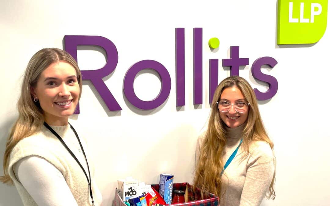 Cupboard clearout inspires young Rollits lawyers to launch food drive