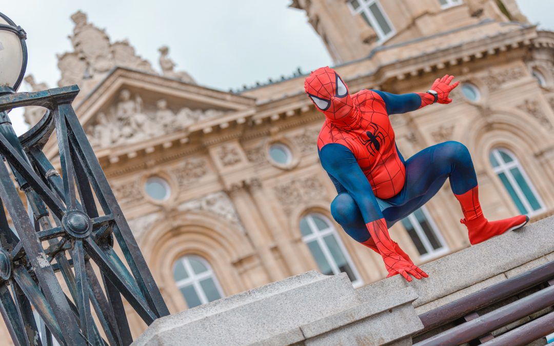 City centre businesses cheer as superheroes pull the crowds